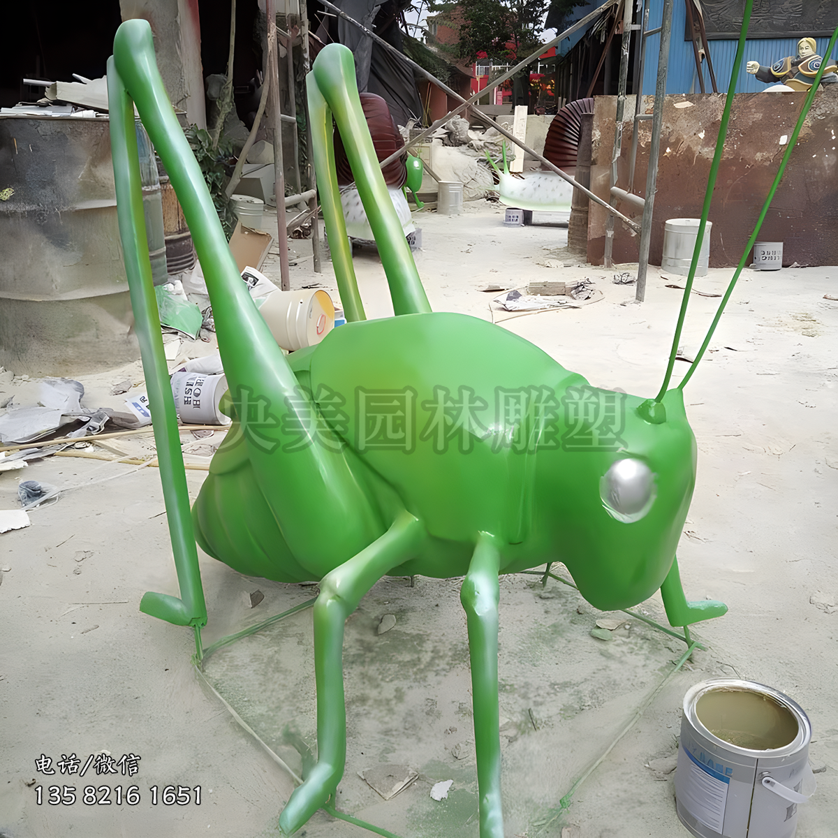 玻璃鋼蝗蟲雕塑