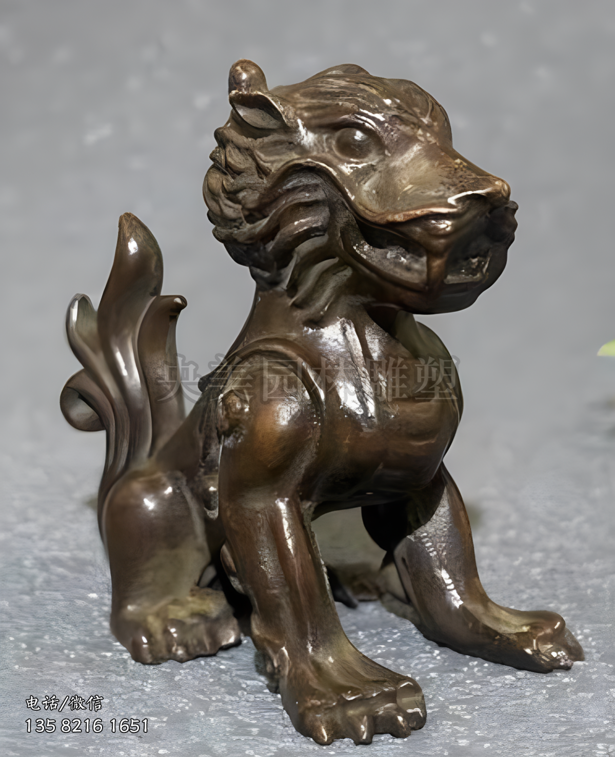 仿古狴犴銅雕