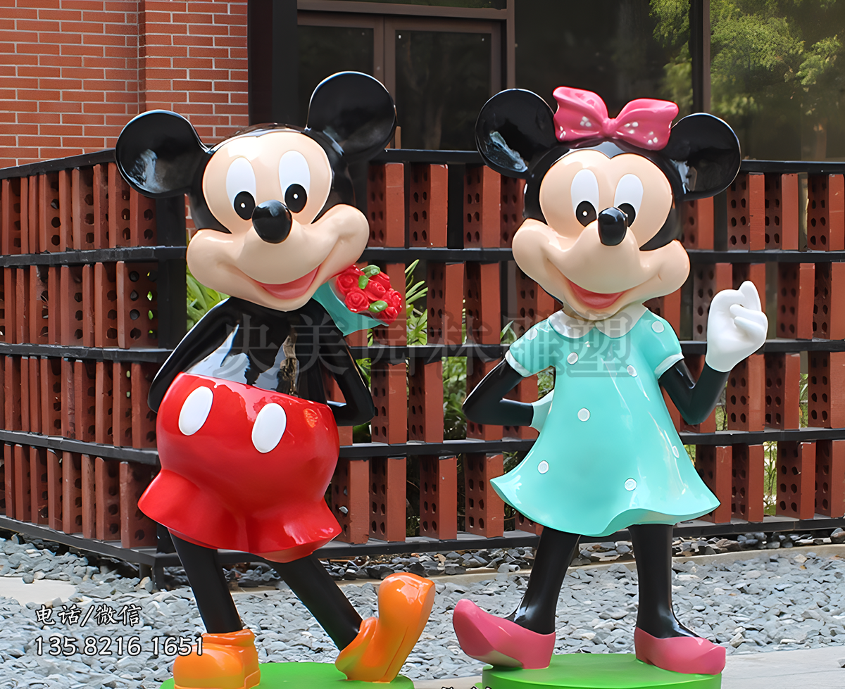 玻璃鋼卡通米老鼠雕塑