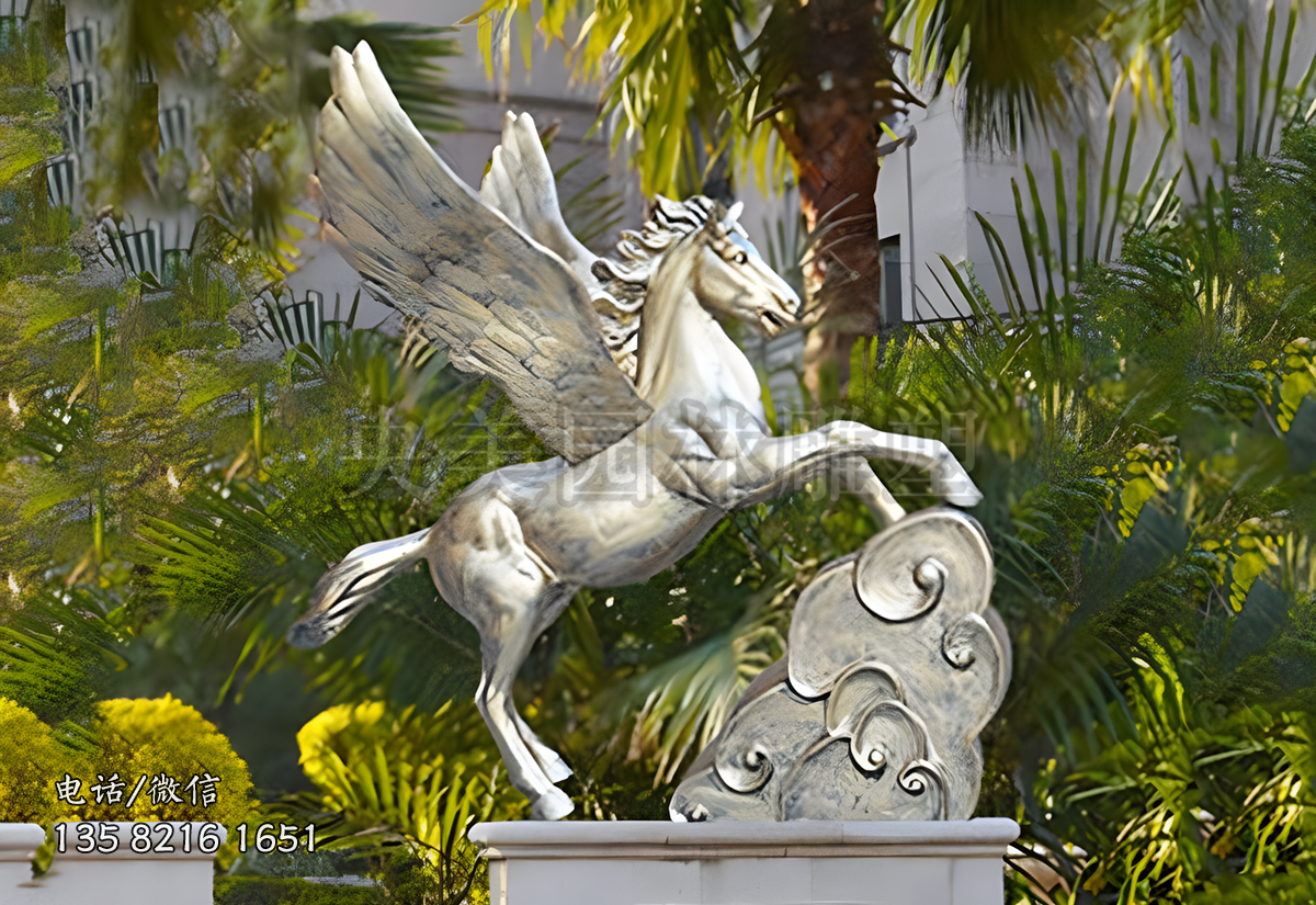 不銹鋼鍛造飛馬雕塑