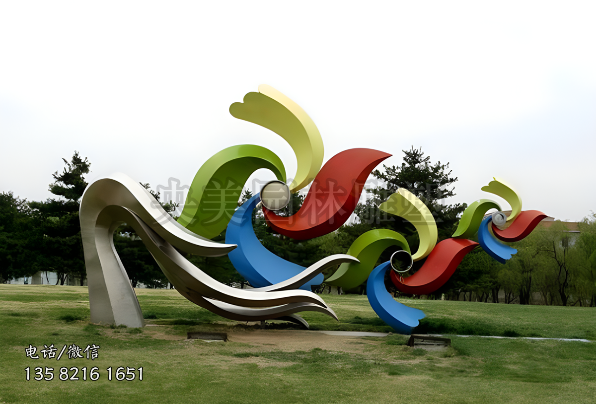 風(fēng)車造型創(chuàng)意花朵雕塑