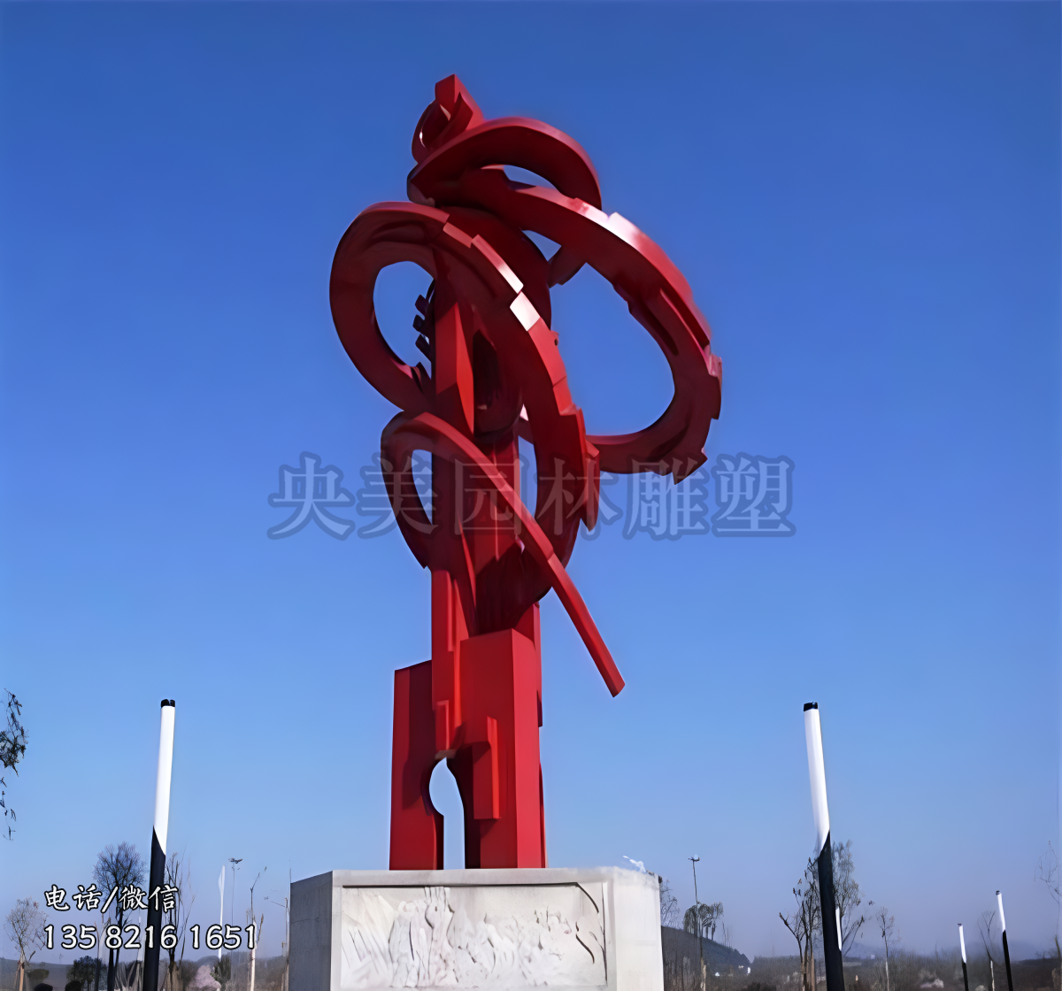 不銹鋼齒輪造型景觀雕塑