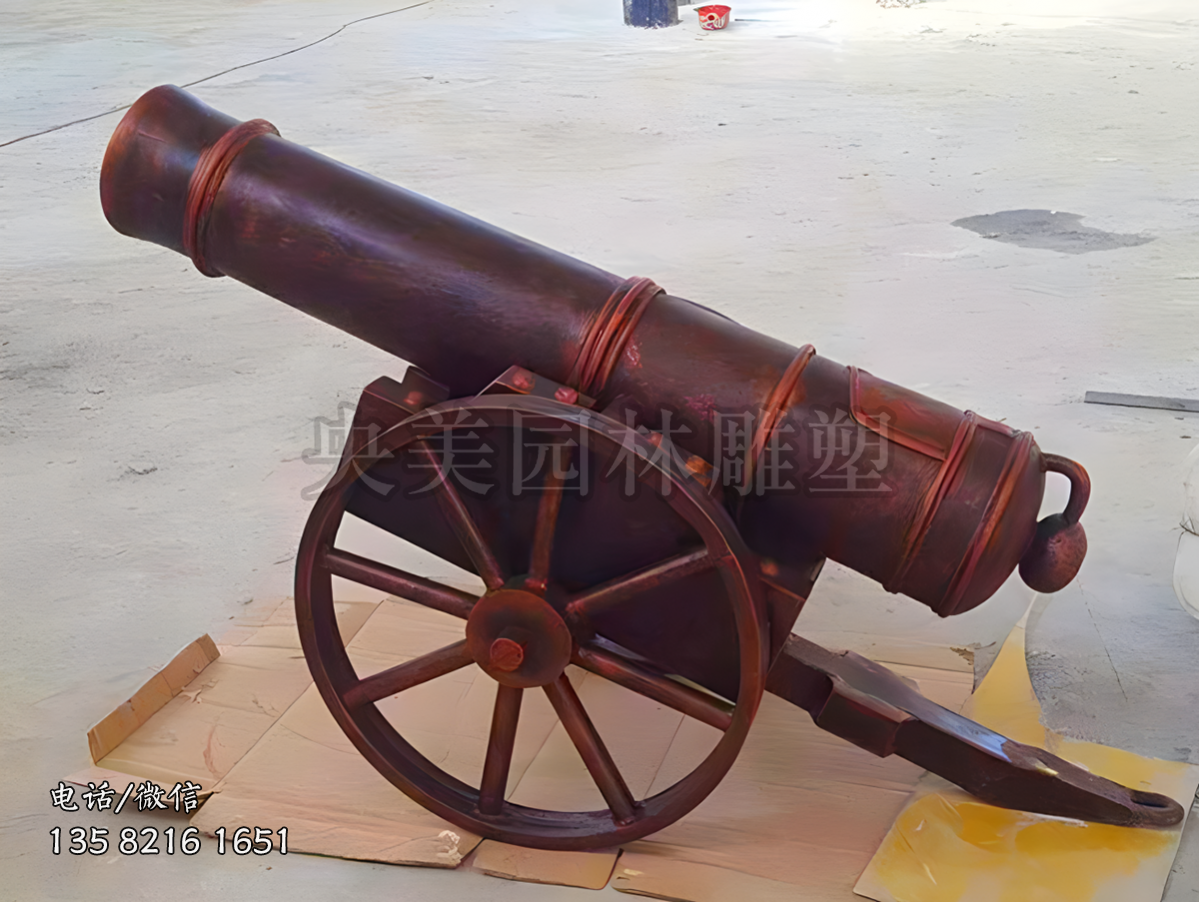 火炮鑄銅雕塑