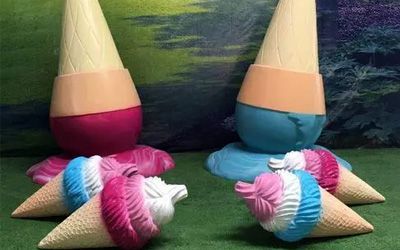 游樂園冰淇淋雕塑