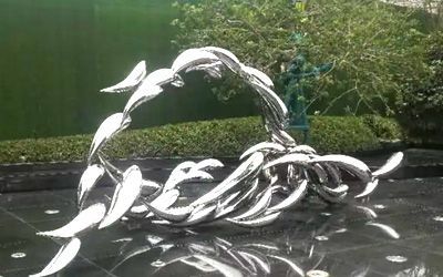 不銹鋼魚(yú)雕塑